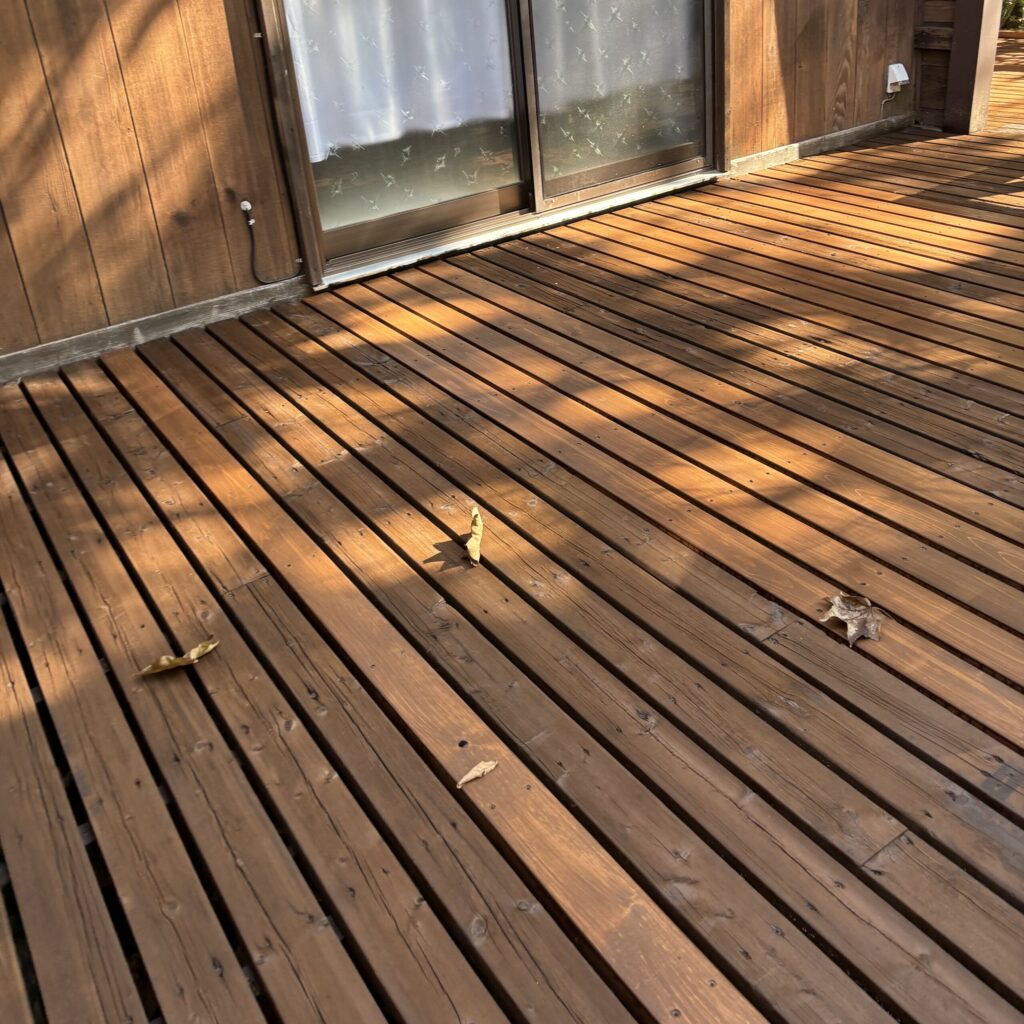T様邸 ウッドデッキ補修・塗替 那須町